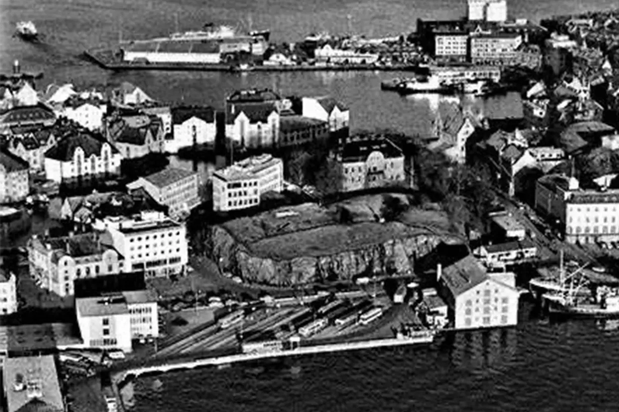 Gammelt bilde av Ålesund by
